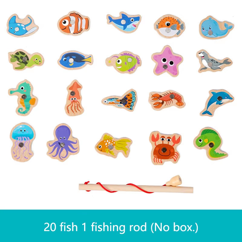Wooden Magnetic Fishing Game – Montessori Fine Motor Toy
