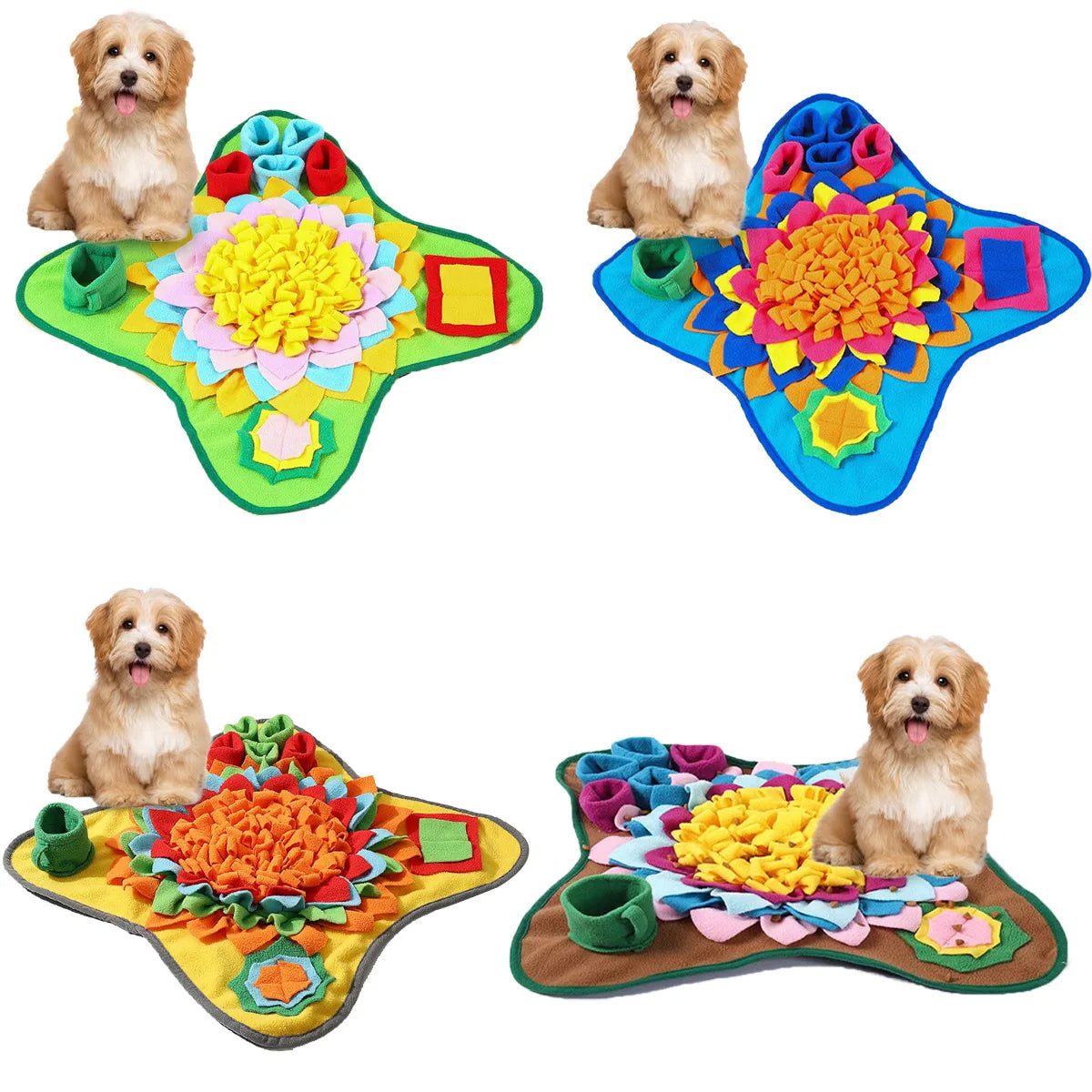 Dog Snuffle Mat – Interactive Foraging Mat for Boredom Relief