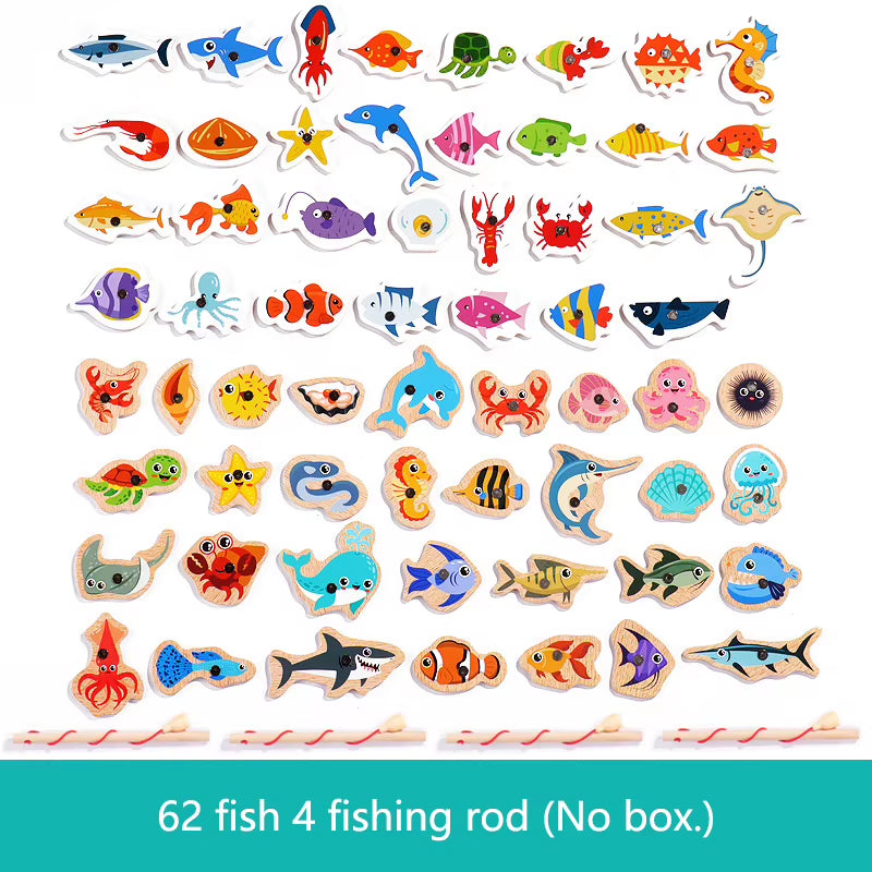 Wooden Magnetic Fishing Game – Montessori Fine Motor Toy
