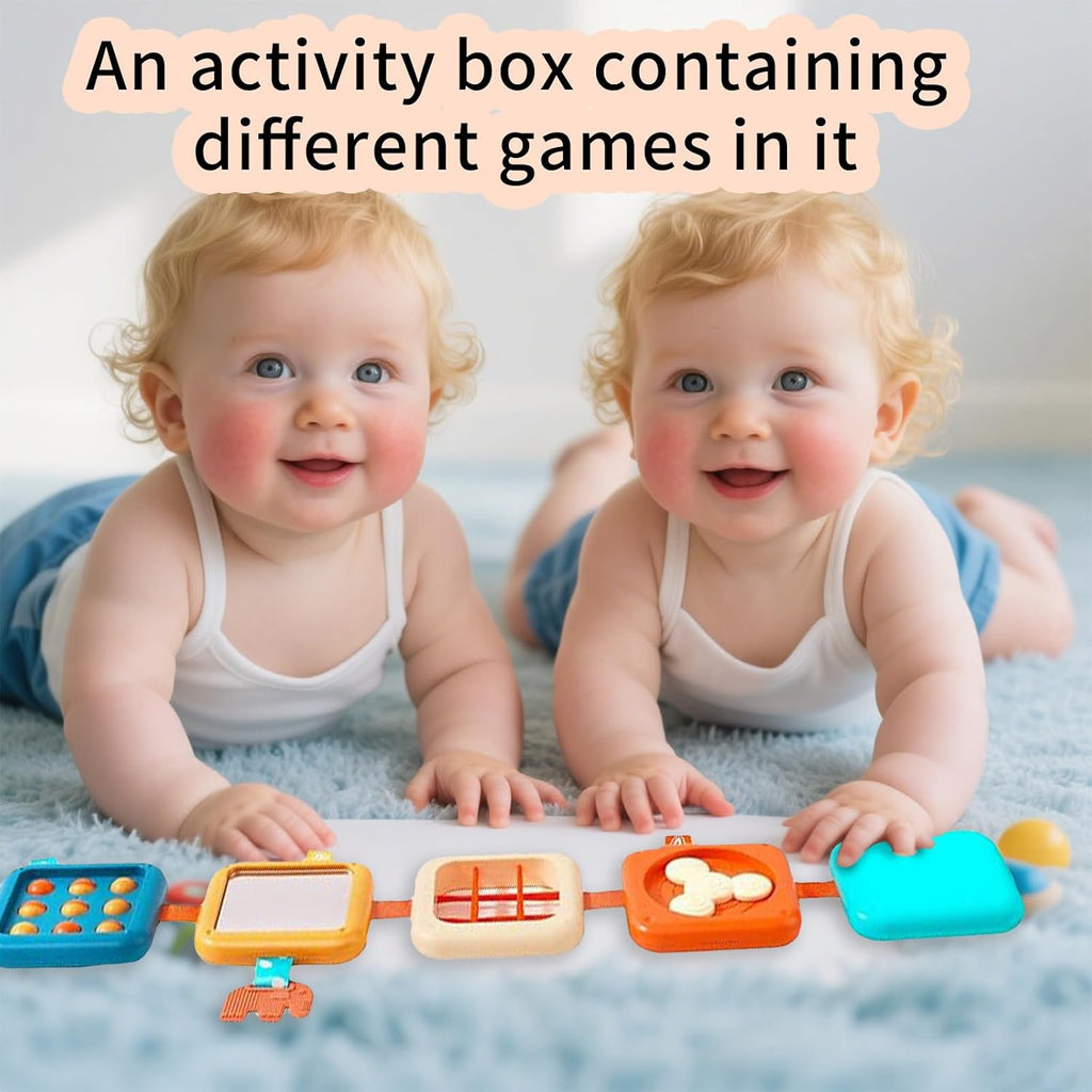 Montessori Airplane Activity Cube – 8-in-1 Travel Busy Toy