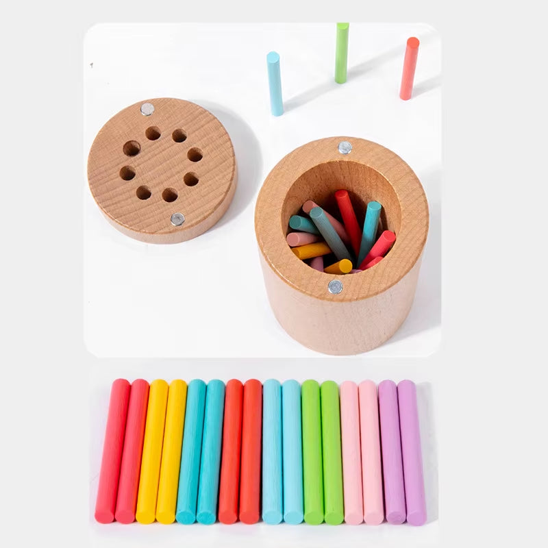 Montessori Wooden Colour & Shape Sorting Set