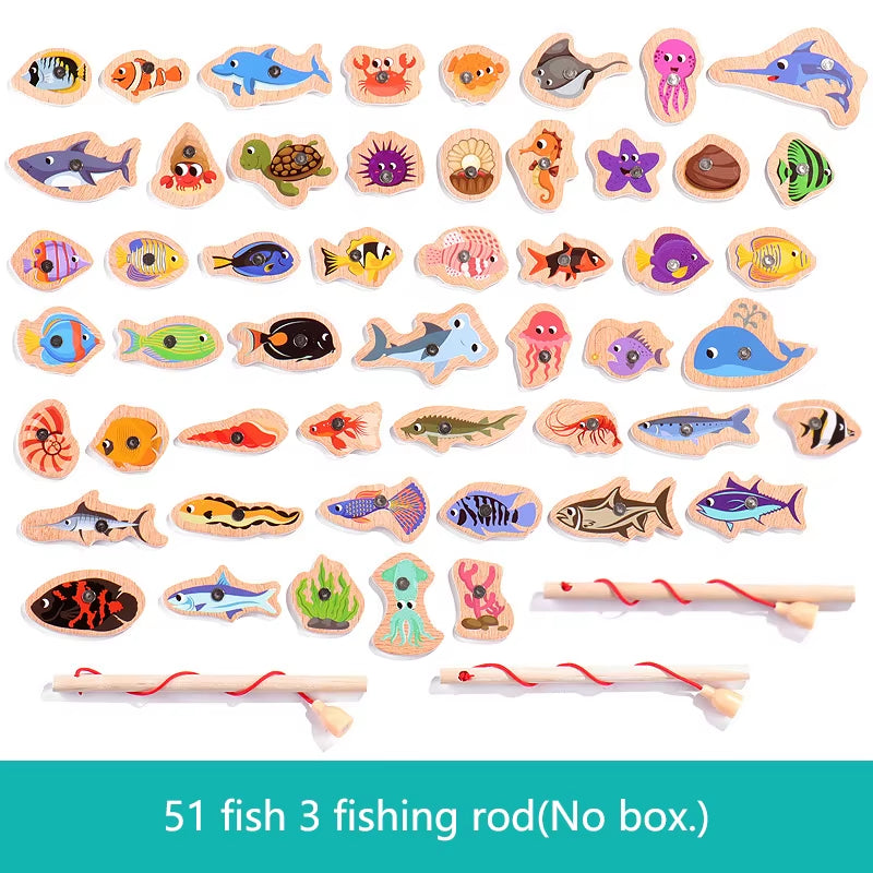 Wooden Magnetic Fishing Game – Montessori Fine Motor Toy