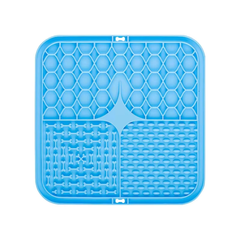 Calming Lick Mat for Dogs – 2-Pack Silicone Slow Feeder with Suction Cups