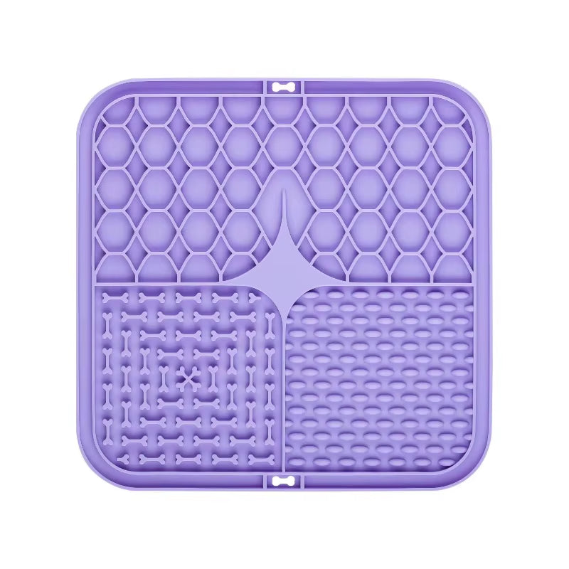 Calming Lick Mat for Dogs – 2-Pack Silicone Slow Feeder with Suction Cups