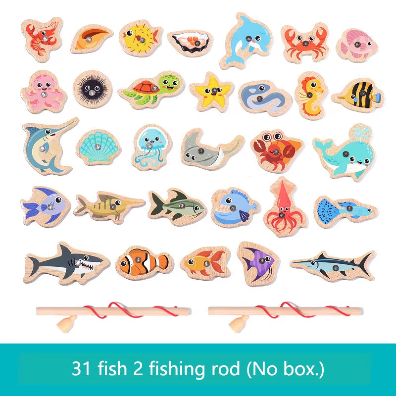 Wooden Magnetic Fishing Game – Montessori Fine Motor Toy