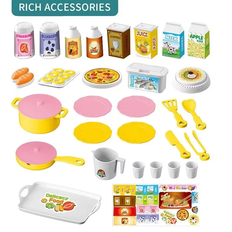 Mini Play Kitchen Set – Pretend Cooking Toy with Accessories