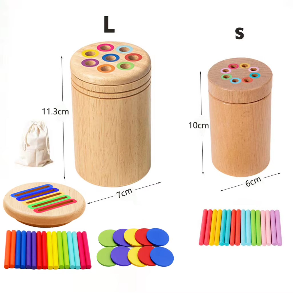 Montessori Wooden Colour & Shape Sorting Set
