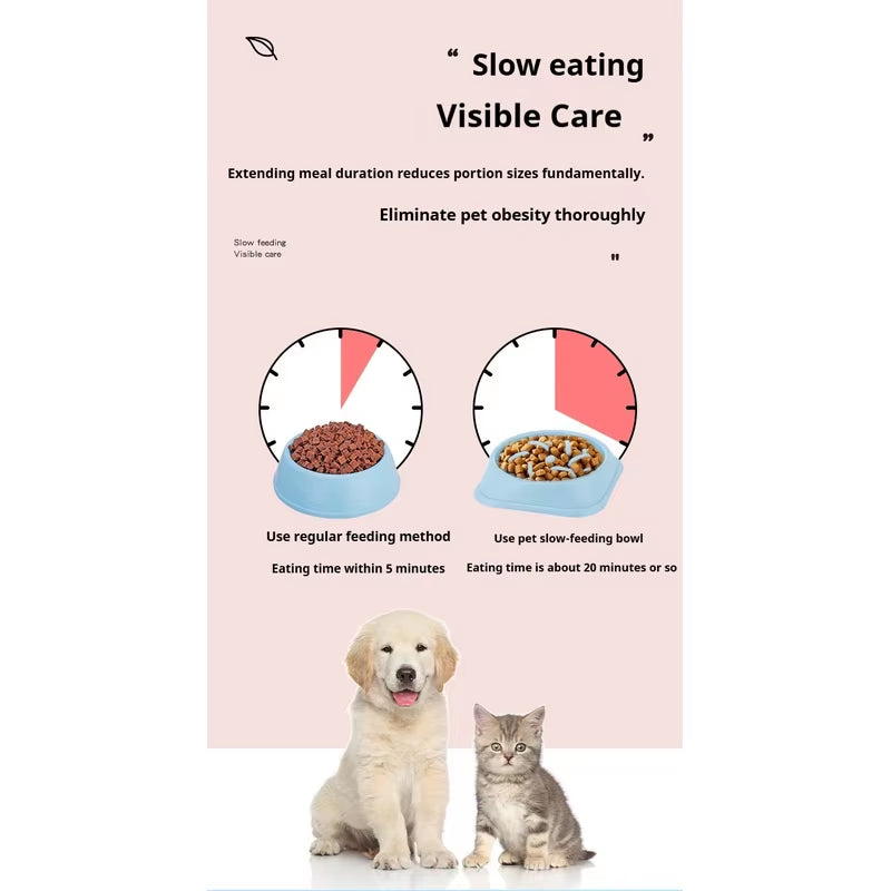 Anti-Choking Slow Feeder Dog Bowl – Non-Slip Healthy Eating Bowl