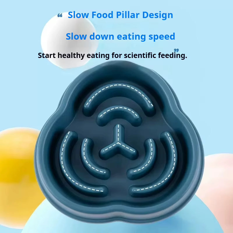 Anti-Choking Slow Feeder Dog Bowl – Non-Slip Healthy Eating Bowl