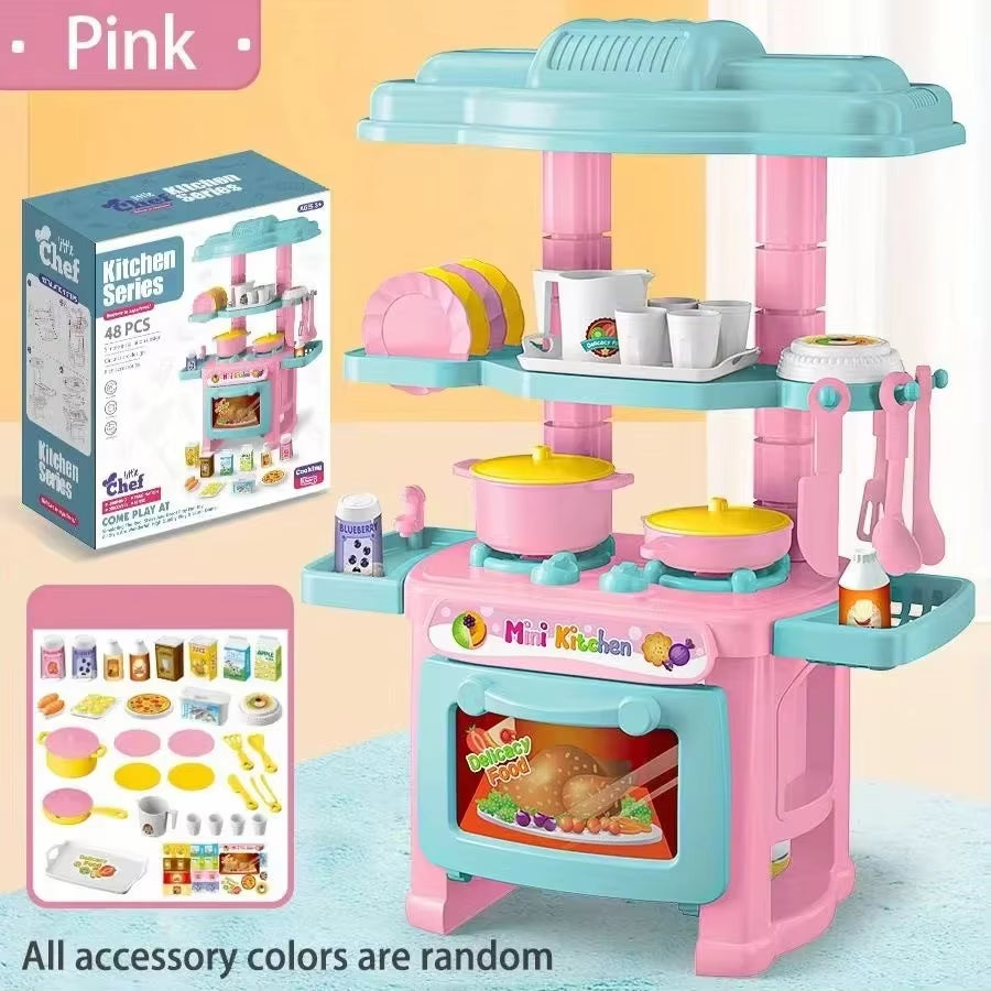 Mini Play Kitchen Set – Pretend Cooking Toy with Accessories