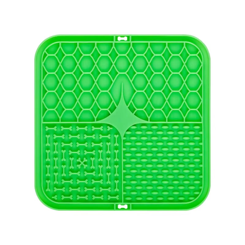 Calming Lick Mat for Dogs – 2-Pack Silicone Slow Feeder with Suction Cups