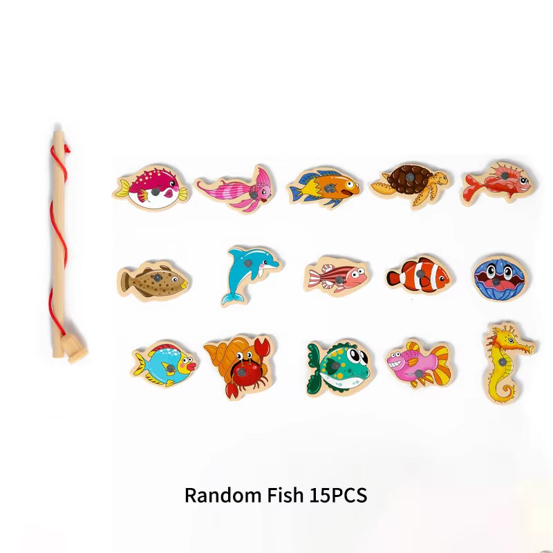Wooden Magnetic Fishing Game – Montessori Fine Motor Toy