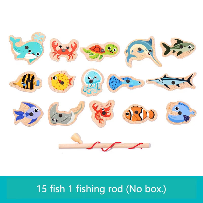 Wooden Magnetic Fishing Game – Montessori Fine Motor Toy