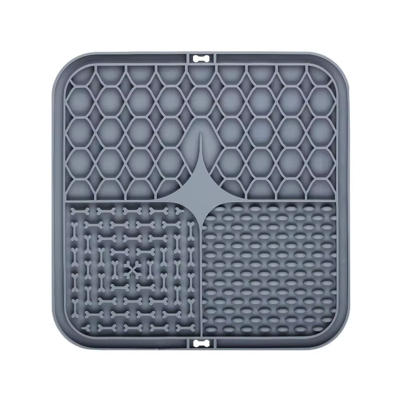 Calming Lick Mat for Dogs – 2-Pack Silicone Slow Feeder with Suction Cups