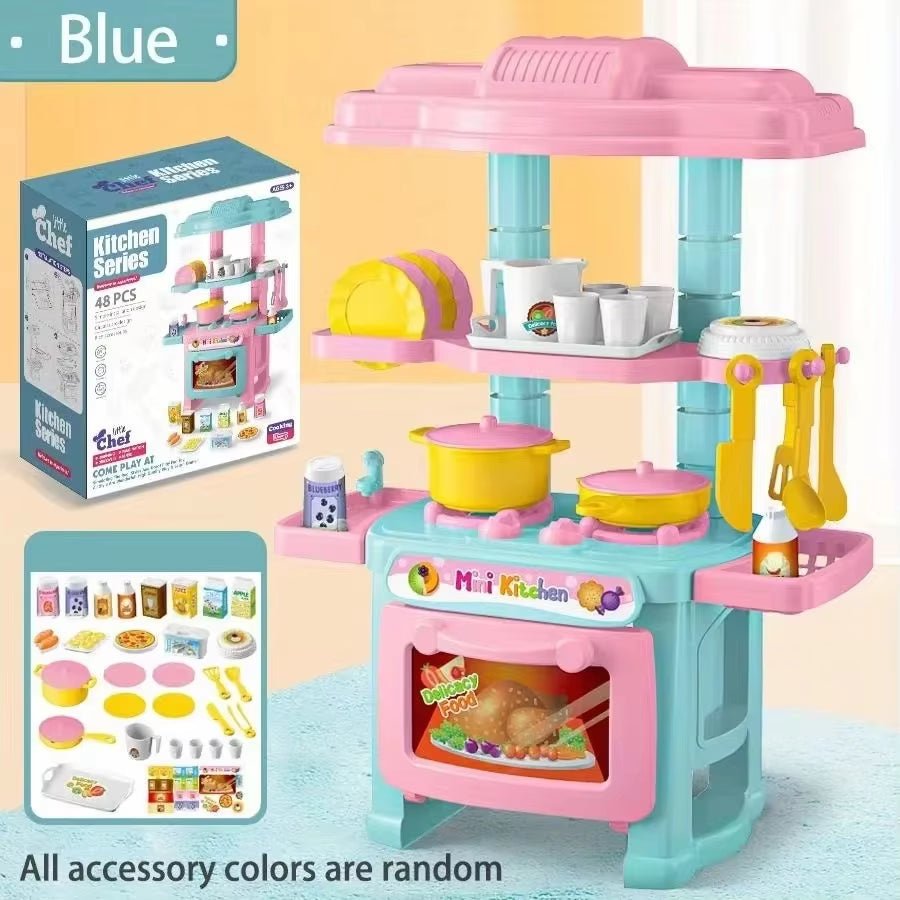 Mini Play Kitchen Set – Pretend Cooking Toy with Accessories
