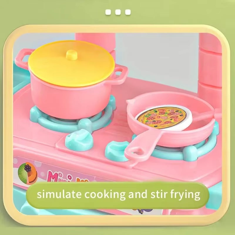 Mini Play Kitchen Set – Pretend Cooking Toy with Accessories
