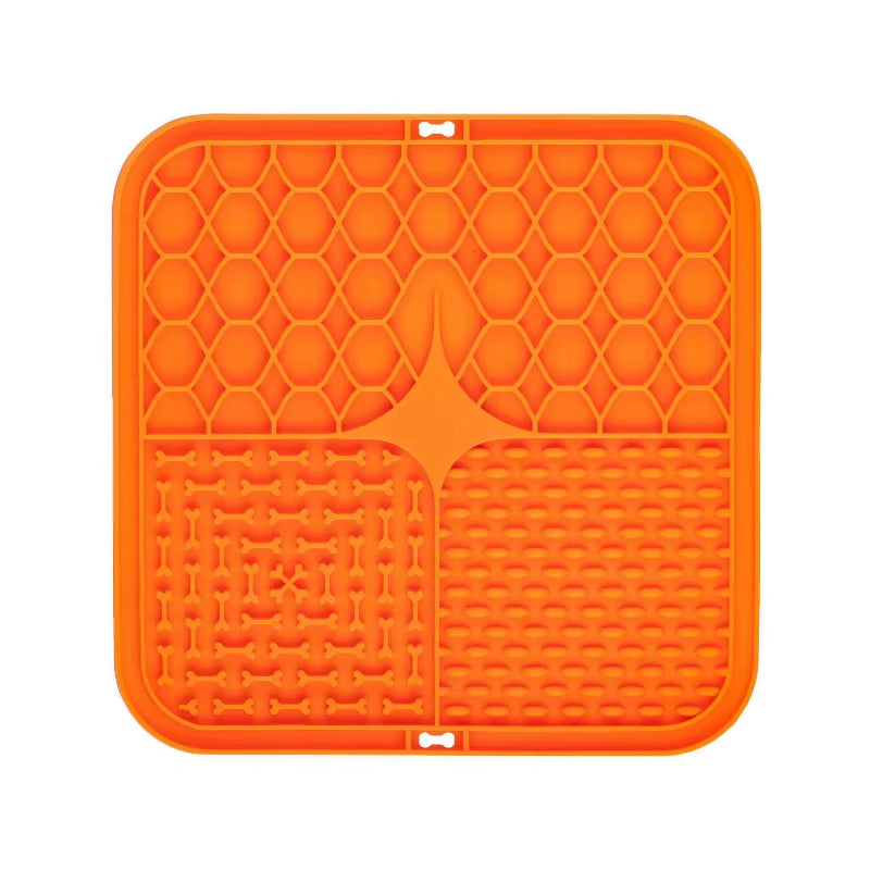 Calming Lick Mat for Dogs – 2-Pack Silicone Slow Feeder with Suction Cups