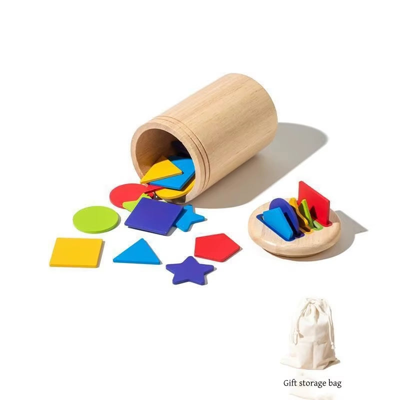 Montessori Wooden Colour & Shape Sorting Set