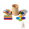 Montessori Wooden Colour & Shape Sorting Set