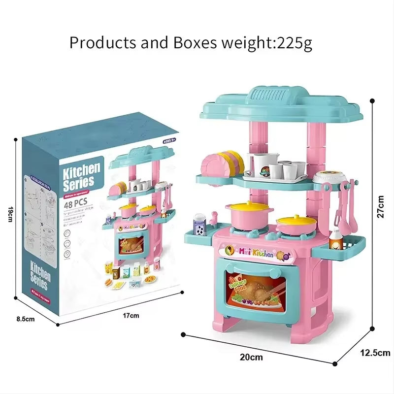 Mini Play Kitchen Set – Pretend Cooking Toy with Accessories