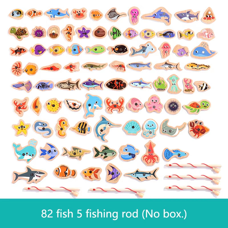Wooden Magnetic Fishing Game – Montessori Fine Motor Toy